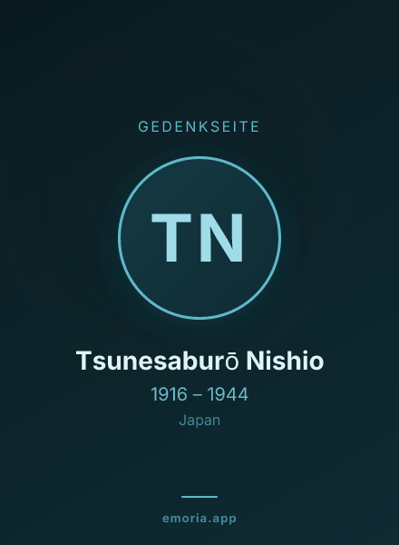 Gedenkportrait von Tsunesaburō Nishio