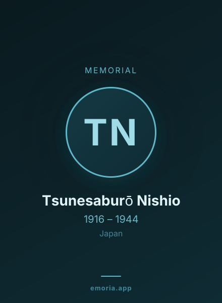 Memorial portrait of Tsunesaburō Nishio