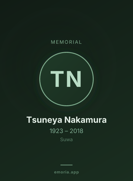 Memorial portrait of Tsuneya Nakamura