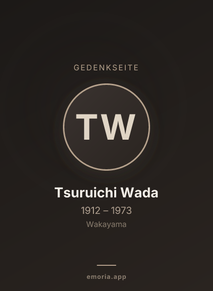 Gedenkportrait von Tsuruichi Wada