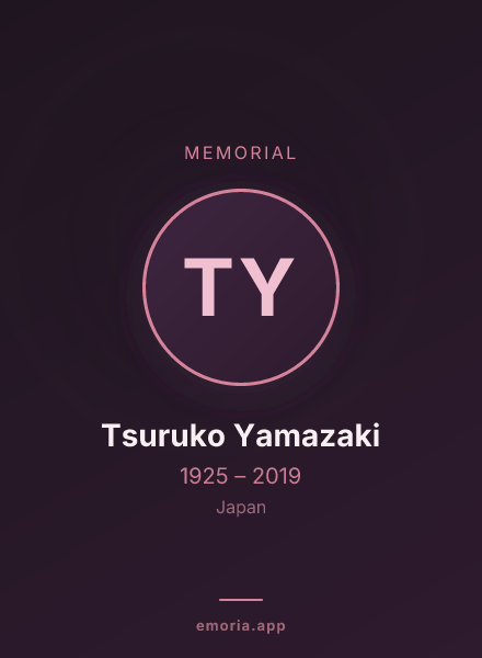 Memorial portrait of Tsuruko Yamazaki