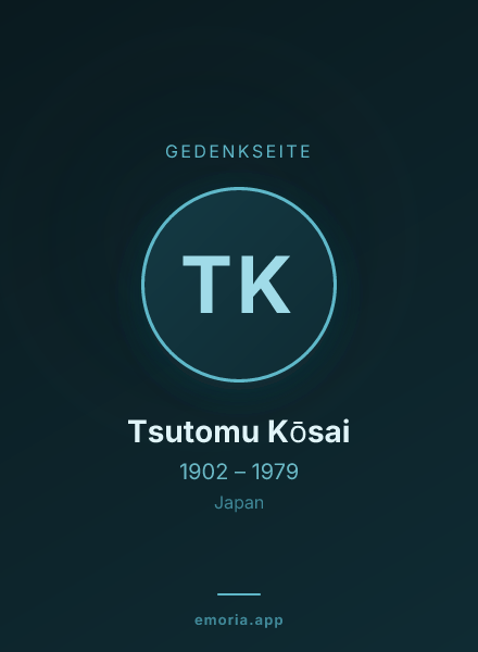 Gedenkportrait von Tsutomu Kōsai