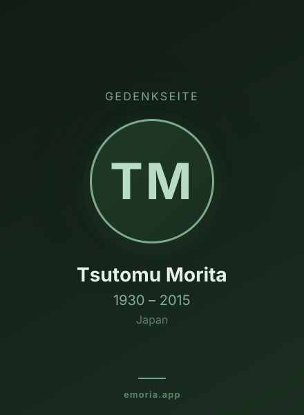 Gedenkportrait von Tsutomu Morita