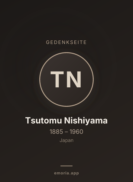 Gedenkportrait von Tsutomu Nishiyama