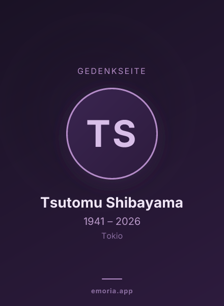 Gedenkportrait von Tsutomu Shibayama