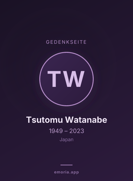 Gedenkportrait von Tsutomu Watanabe