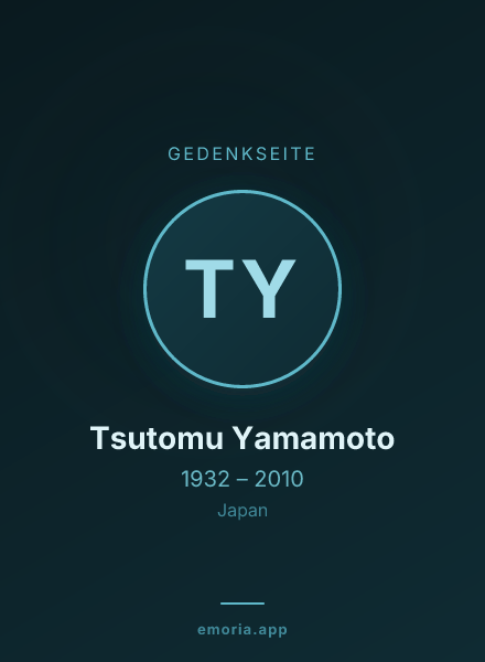 Gedenkportrait von Tsutomu Yamamoto