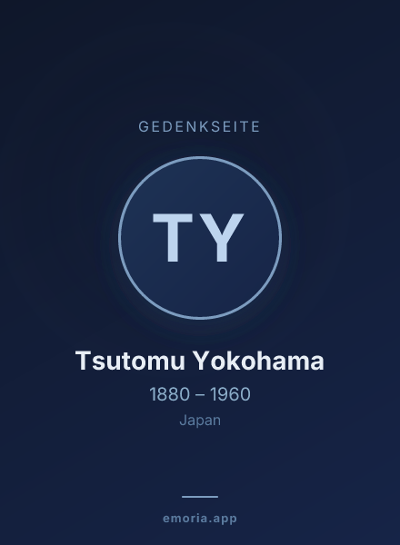 Gedenkportrait von Tsutomu Yokohama