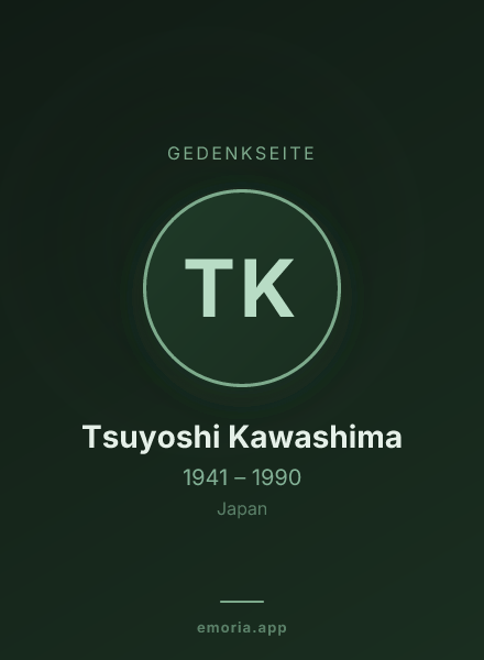 Gedenkportrait von Tsuyoshi Kawashima
