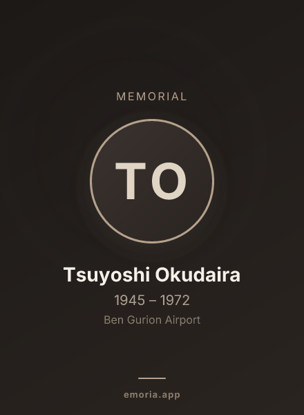 Memorial portrait of Tsuyoshi Okudaira