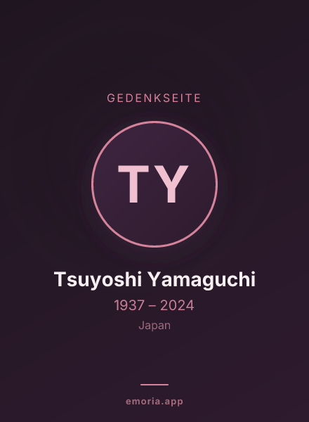 Gedenkportrait von Tsuyoshi Yamaguchi