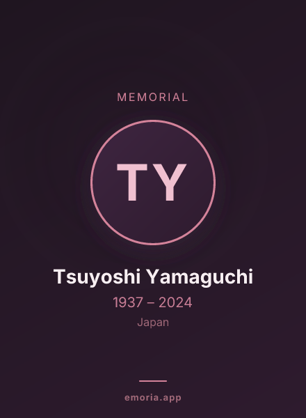 Memorial portrait of Tsuyoshi Yamaguchi