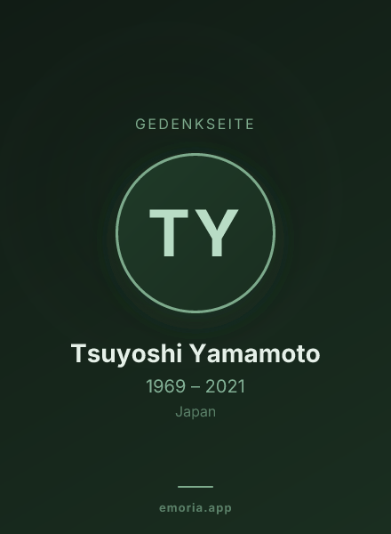 Gedenkportrait von Tsuyoshi Yamamoto
