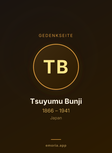 Gedenkportrait von Tsuyumu Bunji