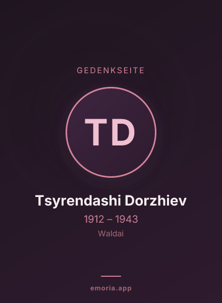Gedenkportrait von Tsyrendashi Dorzhiev