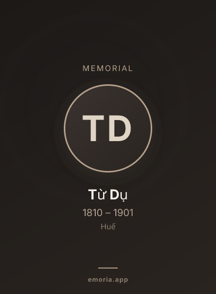 Memorial portrait of Từ Dụ