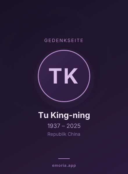 Gedenkportrait von Tu King-ning