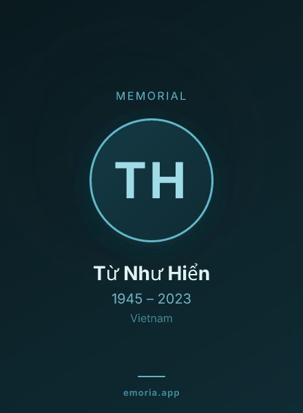 Memorial portrait of Từ Như Hiển