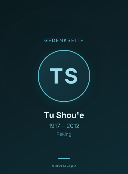 Gedenkportrait von Tu Shou'e