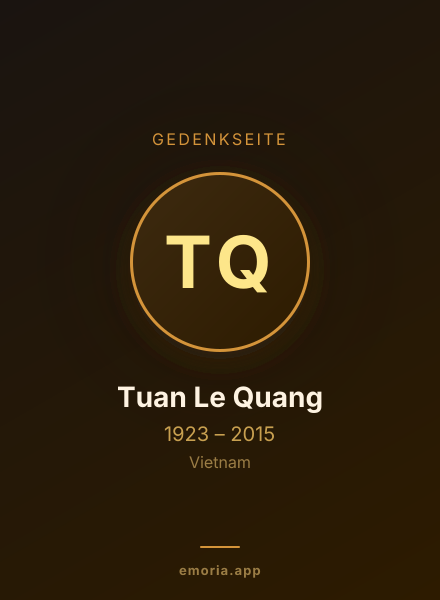 Gedenkportrait von Tuan Le Quang