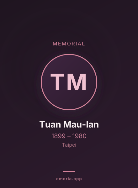 Memorial portrait of Tuan Mau-lan