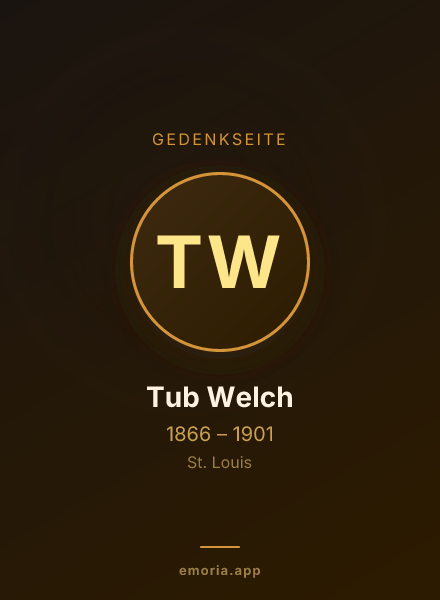 Gedenkportrait von Tub Welch