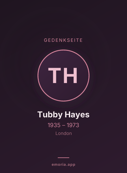 Gedenkportrait von Tubby Hayes