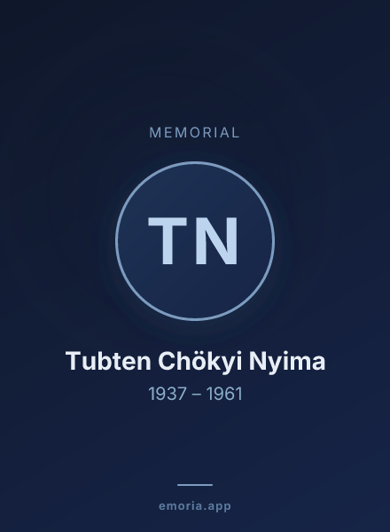Memorial portrait of Tubten Chökyi Nyima