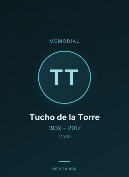 Memorial portrait of Tucho de la Torre