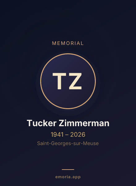 Memorial portrait of Tucker Zimmerman