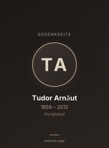 Gedenkportrait von Tudor Arnăut