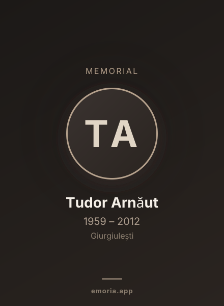 Memorial portrait of Tudor Arnăut
