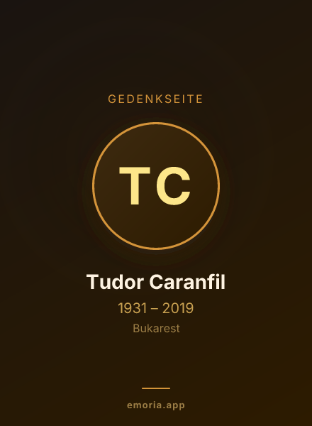 Gedenkportrait von Tudor Caranfil