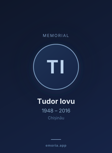 Memorial portrait of Tudor Iovu