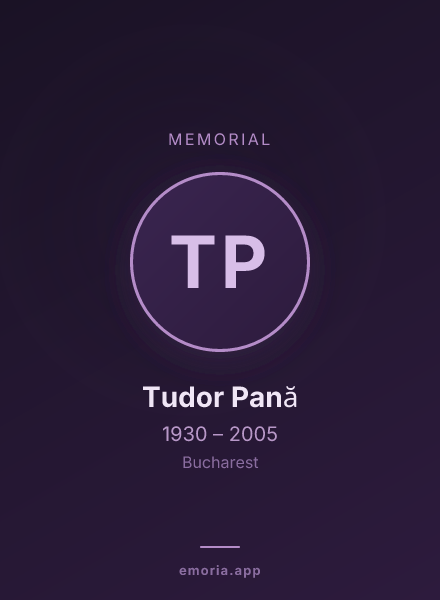 Memorial portrait of Tudor Pană