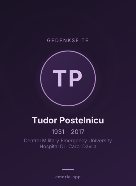 Gedenkportrait von Tudor Postelnicu