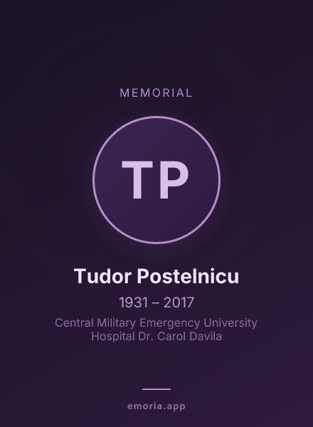 Memorial portrait of Tudor Postelnicu