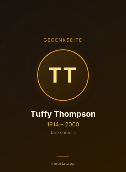 Gedenkportrait von Tuffy Thompson