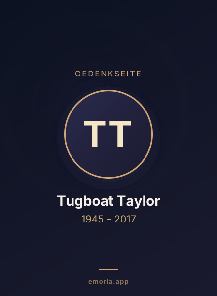 Gedenkportrait von Tugboat Taylor