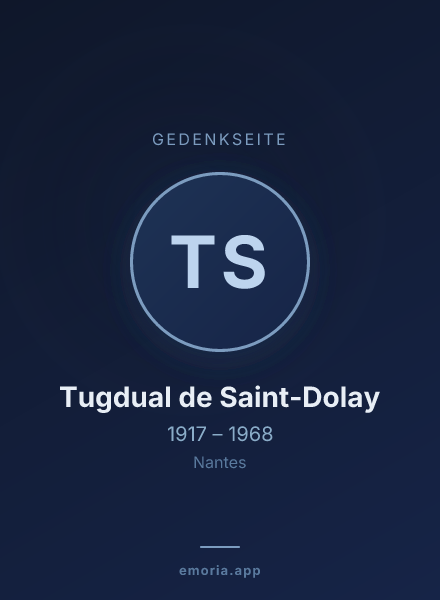 Gedenkportrait von Tugdual de Saint-Dolay