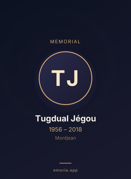 Memorial portrait of Tugdual Jégou