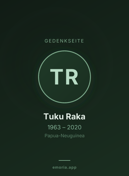 Gedenkportrait von Tuku Raka