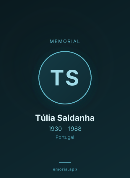 Memorial portrait of Túlia Saldanha