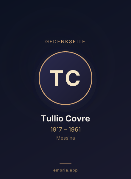 Gedenkportrait von Tullio Covre