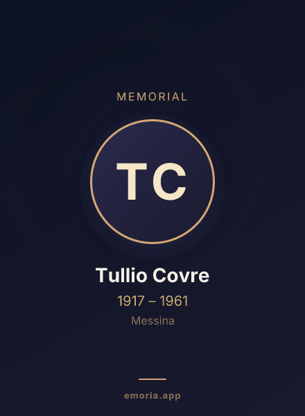 Memorial portrait of Tullio Covre