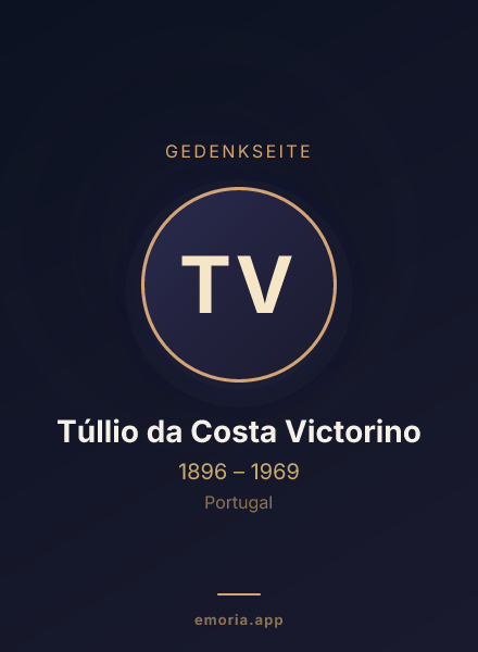 Gedenkportrait von Túllio da Costa Victorino