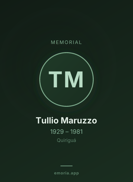 Memorial portrait of Tullio Maruzzo