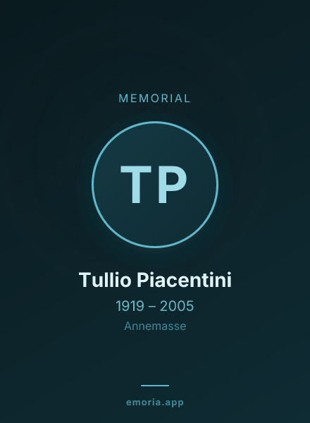 Memorial portrait of Tullio Piacentini