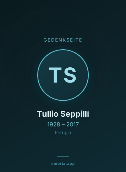 Gedenkportrait von Tullio Seppilli