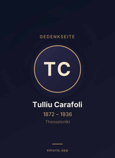 Gedenkportrait von Tulliu Carafoli